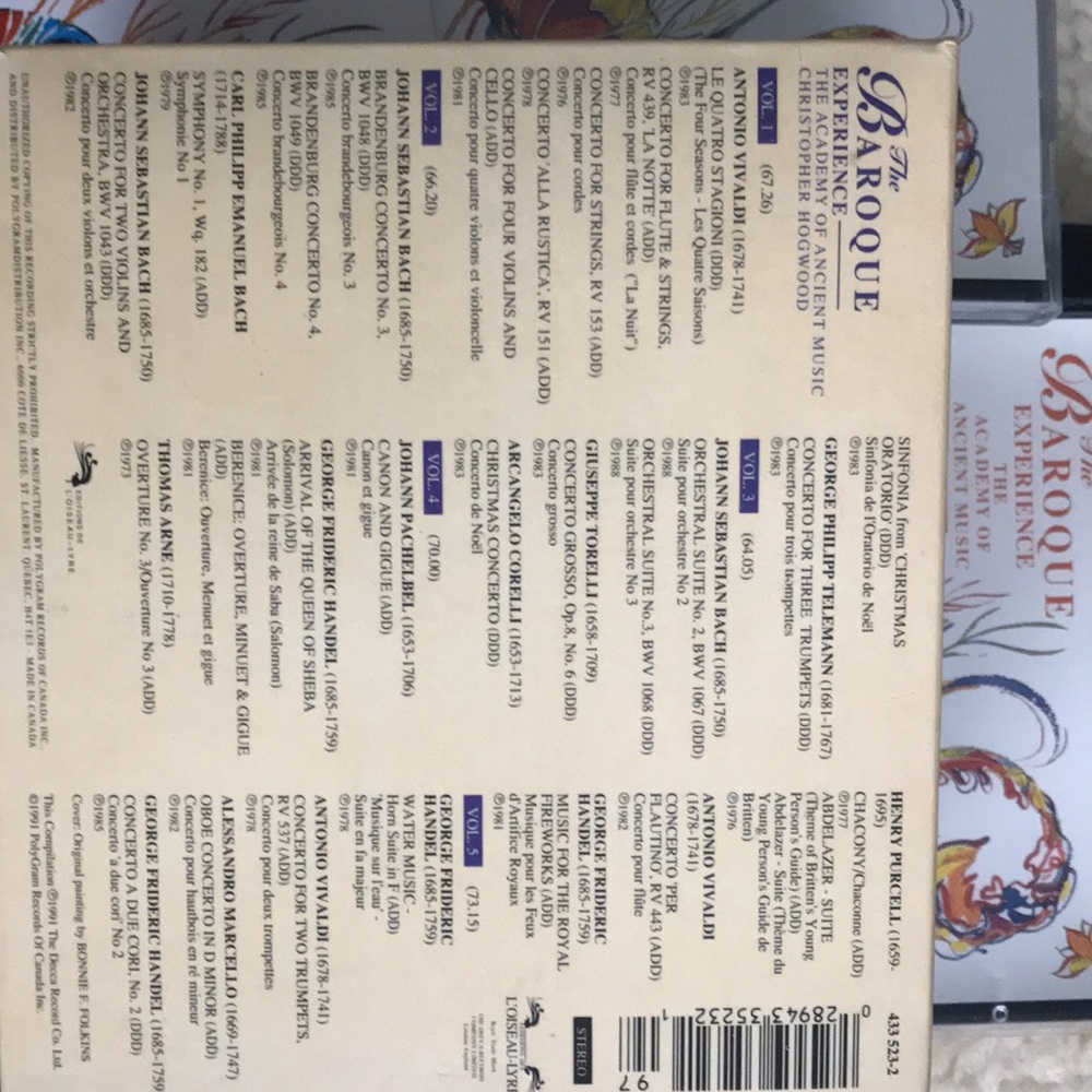 Baroque Music CD Collection - Picture 2 of 3